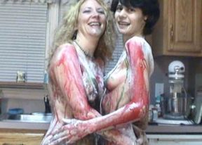 Messy fun with Annie & Roxanne