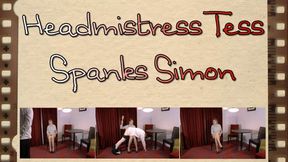 Head Mistress Spanks Simon