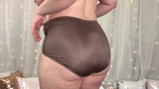 Trying on and then Cumming in Panties