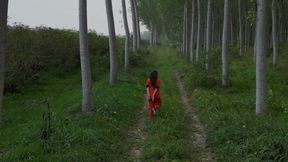 New Model Ily arrested and handcuffed run away into the woods - Part 2