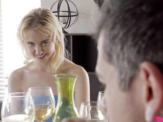 Dava Foxx and Chloe Cherry are banging a fortunate chap at the same time, in his bedroom