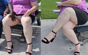 I met a stranger at the park on my lunch break and let him eat my pussy In vacant house