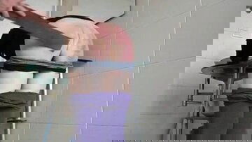 Chinese whore gets her booty full of welts