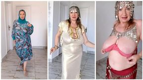 Granny's Filthy Flap- Floppin' Fiesta featuring plump, elderly Asian stripper MariaOld