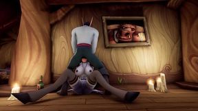 the witch is feeling down - warcraft porn parody