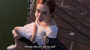 Russian beauty hooks up with a guy she just met - Amateur Porn