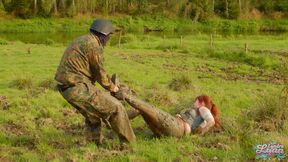 Lara Croft fucked in the mud