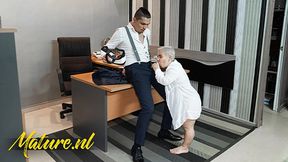 Mature Midget Sara Receives Massive Toyboy Cris Angelo Throatfuck