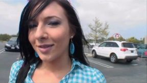 First Time BBC for Big tits brunette - amateur POV interracial hardcore
