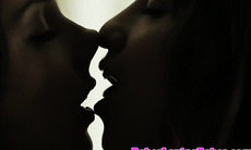 Russian lesbian teens making out closeup
