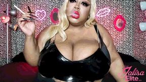 Ashtray for Black BBW Vinyl Domme Deux