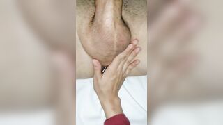 point of view! FEM DOM FIANCE PREPARING SLAVE HUBBY FOR ANAL TRAINING WITH SEX TOY,FIST, HANDSFREE CREAMPIE - PART one