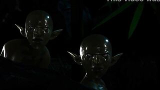 Dark Elf is Gang Fuck by Goblins