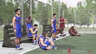 Basketball players boned rough a Beauty cheerleader sluts on the street