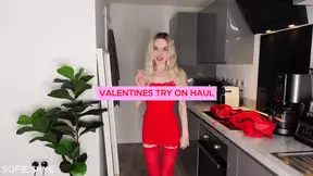 Sofie Skye's Secret&#x1F92B; Joi Valentine's Day Try-On&#x8272;&#x60C5;Haul Full Video Now