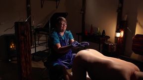 FEMDOM FISTING - MISTRESS USES A MILKER'S APRON