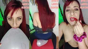 ShyyFxx monta globos y los revienta a sentones - LOONER FETISH