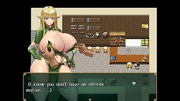 You Can't Corrupt Me! Naive Elf [ TABOO Hentai Game ] Ep.2 her boobs are to big for the bunny suit craftman !