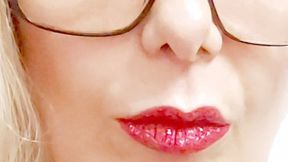 Close-up * French Inhalations * Coughing * Nose exhales