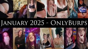 January 2025 - OnlyBurps Compilation - BBW Celebrates New Years Christmas Lights Holidays Eating Pizza and Shaking Chubby Belly and Natural Tits After Workout Sweaty Clothes