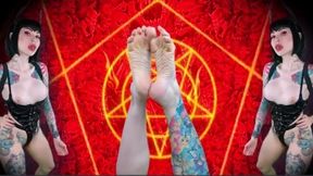 My satanic feet - JOI , WORSHIP
