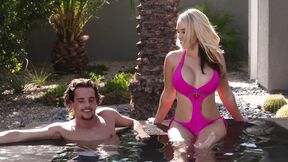 Alexis Monroe blowjob and hot tub fuck with married man