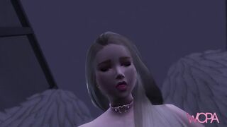 DEMONS HOLD ANGEL AND DOUBLE PENETRATION INSIDE THE VIRGIN - 3D ANIMATION
