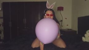 Huge balloon I play with it and then make it explode