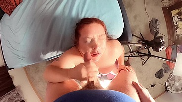Sitting Down and Sucking Cock