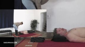 The slave under Mistress Olga's boots Picture in picture wmv
