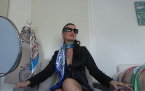 In the Satin Shawl Fitting Studio: 4 new neck and headscarves