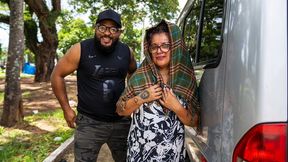 tattooed mature gets anal fist fucked in my van