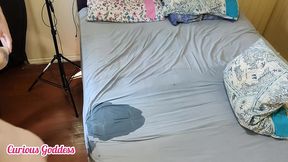 curious goddess - amateur hot pregnant woman big ass hairy pussy small breasts masturbating sucking dick giving pussy until she squirts
