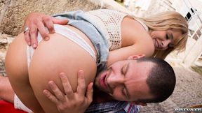 An awesome outdoor pound with a cum-loving girlfriend Charlyse Bella