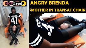 SMOTHERED and SCISSORED in transat chair by BRENDA (HQ)