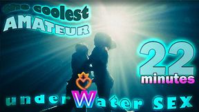 Untamed amateur wives get wild underwater, 22 mins of dirty action
