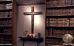 Lesbian nun anal fucks two coeds