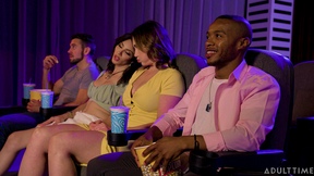 TS Siri Dahl & TS Ariel Demure cocked down in the cinema