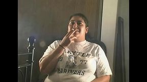 Samantha's Busty Latina Smoke Session 2