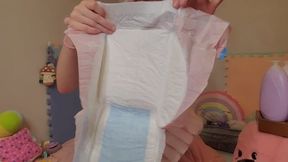 Rainbow Bunny Diaper Review