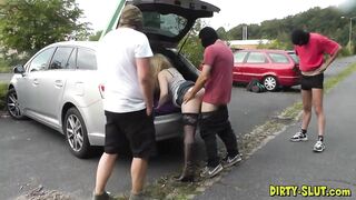 The dogging gangbangs of erotic slutwife Nicole