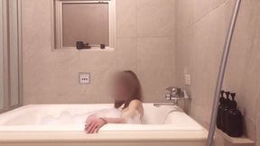 mixed bathing in a bubble bath