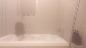 mixed bathing in a bubble bath