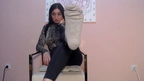 Teasing you with my dirty socks