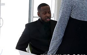 SLUTY boss Pristine Edge wants her BLACK COCK
