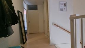 Crutches On The Stairs