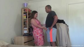 Brunette BBW gets off while fucking a BBC
