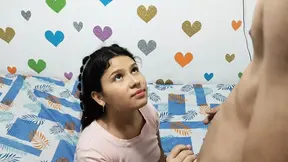 MY STEPBROTHER WON'T LET ME DO MY HOMEWORK AND FUCKS ME UNTIL HE CUMS