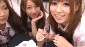 Asian Teens Suck &amp; Fuck in School Cafeteria Orgy!