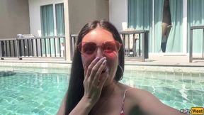 Stranger Lured Me with Hard Cock and He Cum on My Glasses After Sex - Cumwalk